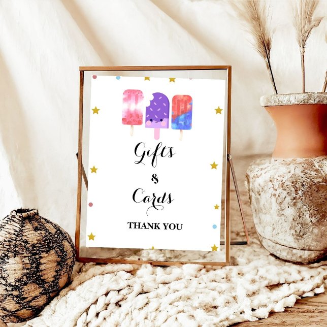 Redo för popup-popup-babyduschpresent och -kort poster (Skapare uppladdad)