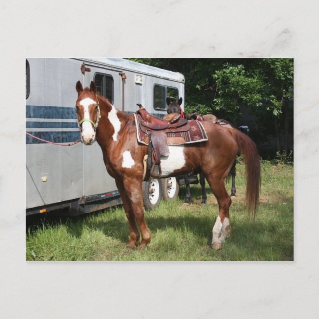 "Redo för ritten ", Vykort (Framsida)