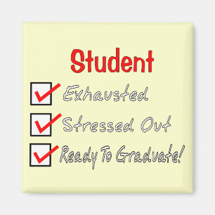 Redo för roliga studentgåvor "som avlägger exam magnet
