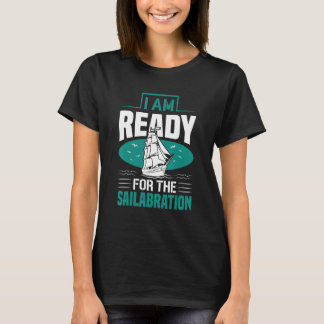 Redo för segelabrering segelör Yacht Graph T Shirt