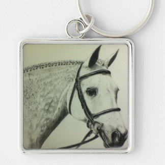 Redo för Show Fyrkantig Silverfärgad Nyckelring