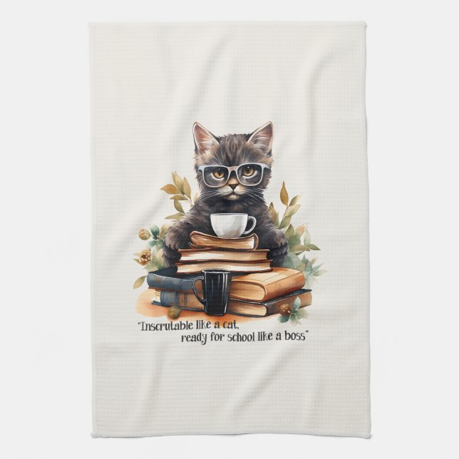 Redo för skola som Chef Kökshandduk (Vertikal)