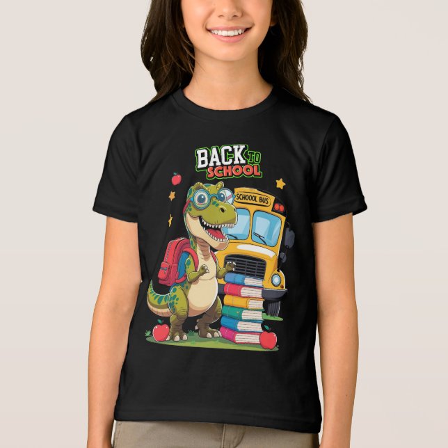 Redo för skolan - Dino Edition T Shirt (Framsida)