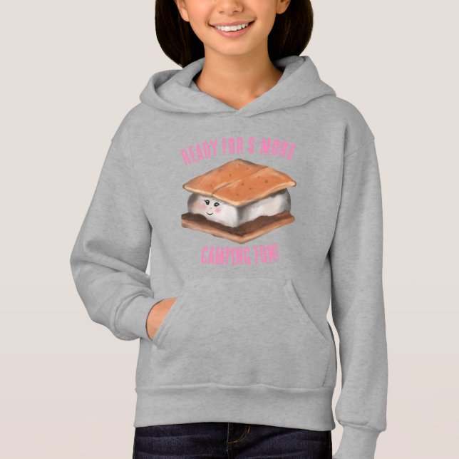 Redo för S'more Camping Roligt T Shirt (Framsida)