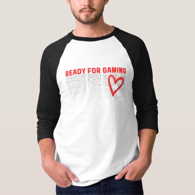 Redo för spelande t shirt (Framsida)