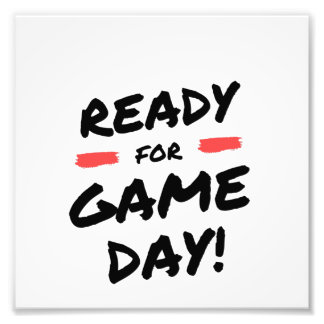 Redo för speldag fototryck