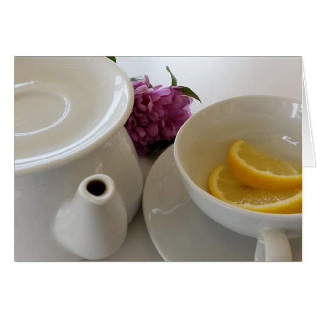 redo för te hälsningskort (Framsidan Horizontal)