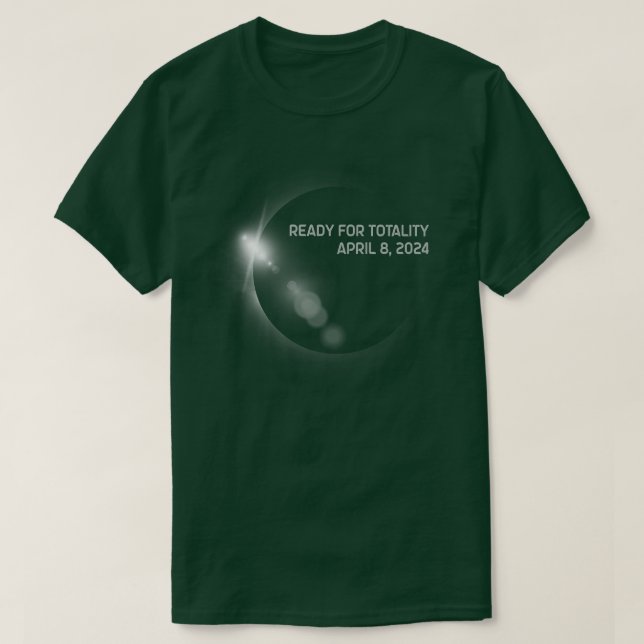 Redo för Totality US Solar Eclipse April 8.2024 T Shirt (Design framsida)