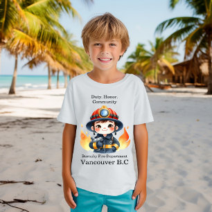 Redo för unga brandmän t shirt
