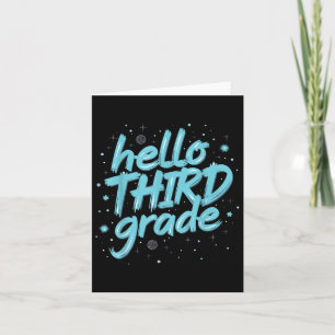 Redo för utrustning i tredje Klass Back to school Kort