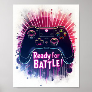 Redo för videospelkonsolstyrenhet för strid poster