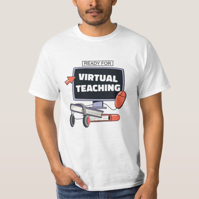 Redo för virtuell undervisning t shirt (Framsida)
