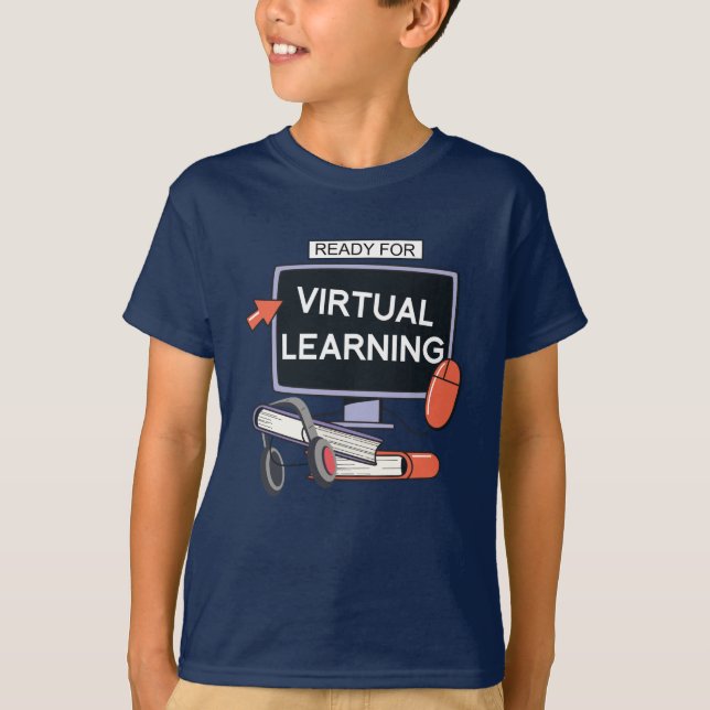 Redo för virtuellt lärande t shirt (Framsida)