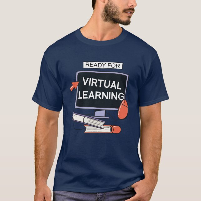Redo för virtuellt lärande t shirt (Framsida)