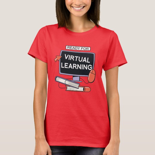 Redo för virtuellt lärande t shirt (Framsida)
