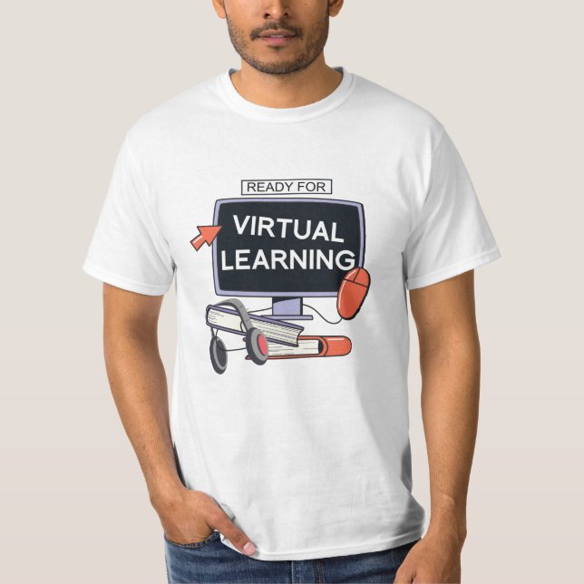 Redo för virtuellt lärande t shirt (Framsida)
