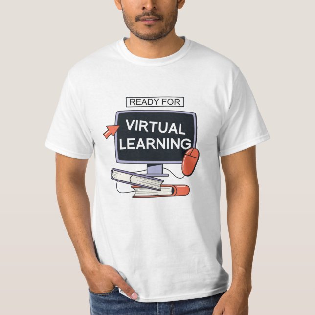 Redo för virtuellt lärande t shirt (Framsida)