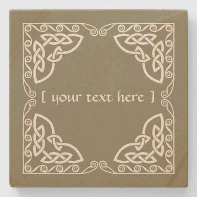 Redo Gräns-version av Celtic Knot Tribal Design Cl Stenunderlägg (Framsidan)