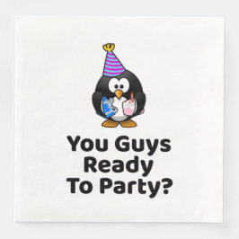 Redo ni till Party? Lustig Födelsedagsfest Pappersservett