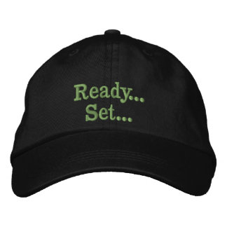 Redo... Set... Mössa Broderad Keps