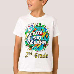 Redo SetLär - Starta skolbarn i andra Klass T Shirt