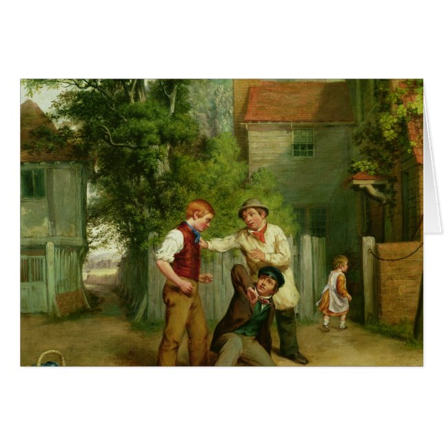 Redo som ska slåss hälsningskort (Framsidan Horizontal)