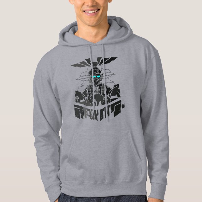 Redo. Ställ in. Gå. Hoodie (Framsida)