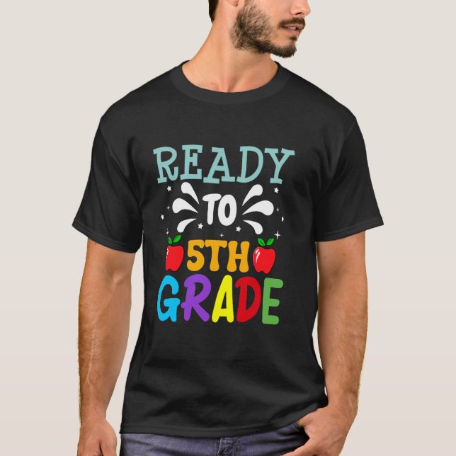Redo till 5:e Klass-läraren i Back to school T Shirt (Framsida)