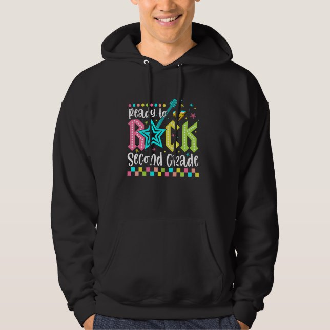 Redo till andra generationen Sten andra Klass-Back Hoodie (Framsida)