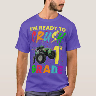 Redo till att krossa första Klass-pojken Monster L T Shirt