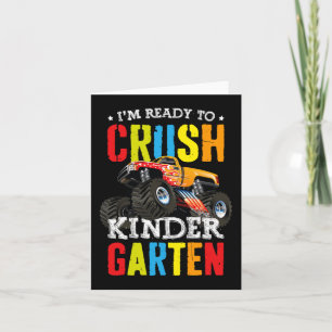 Redo till att krossa Kindergarten Monster Lastbil Kort
