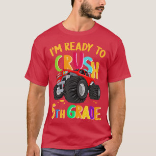 Redo till att krossa Lastbil i femte Klass T Shirt