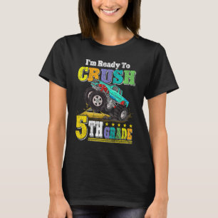 Redo till att krossa Lastbil i femte Klass T Shirt