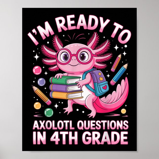 Redo till Axolotl Fråga 4 Klass första dagen fyra Poster (Framsidan)