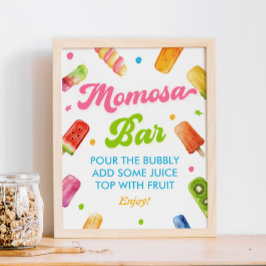 Redo till barnskor för barn Momosa Pub Poster