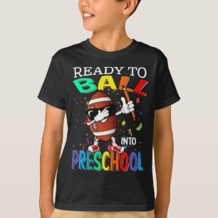 Redo till Boll i Preschool Basketball T Shirt