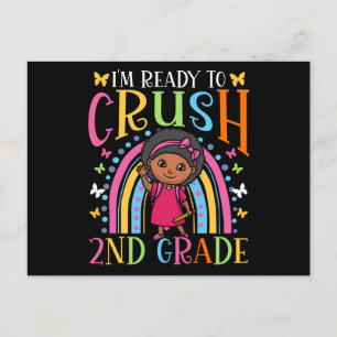 Redo till Crush 2:a Klass Black Girl Vykort