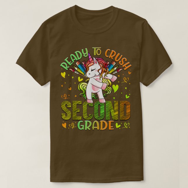 Redo till Crush 2 andra Klass Back to school Uni T Shirt (Design framsida)
