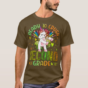 Redo till Crush 2 andra Klass Back to school Uni T Shirt