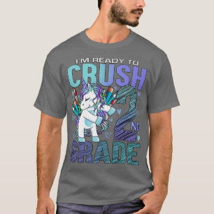 Redo till Crush 2 andra Klass Back to school Uni T Shirt