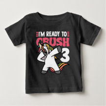 Redo till Crush 3 Unicorn Birthday Shirt