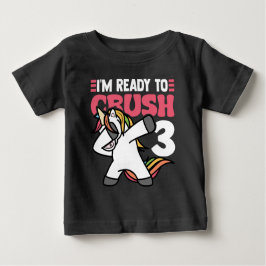 Redo till Crush 3 Unicorn Birthday Shirt T Shirt