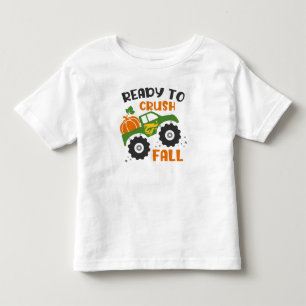 Redo till Crush Fall Pumpkin Monster Lastbil T Shirt