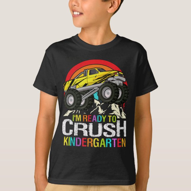 Redo till "Crush Kindergarten School Monster lastb T Shirt (Framsida)