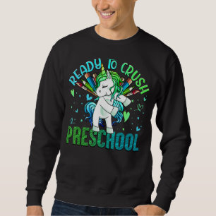 Redo till Crush Preschool Back to school Unicorn K Lång Ärmad Tröja