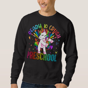 Redo till Crush Preschool Back to school Unicorn K Lång Ärmad Tröja