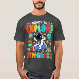 Redo till djupt 5:e Klass-skalande astronaut bakåt T Shirt