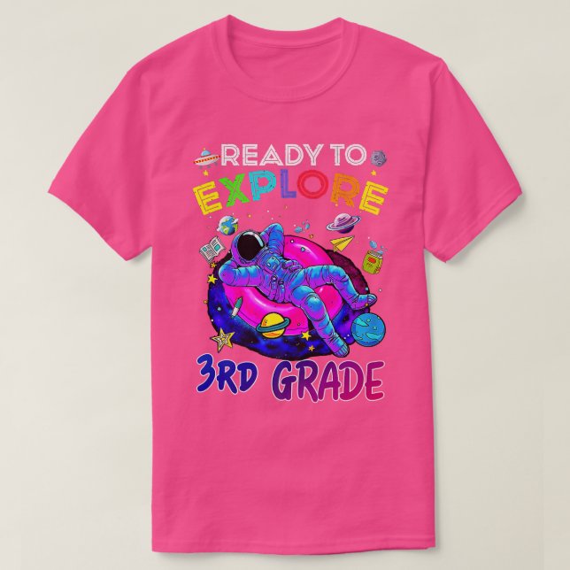 Redo till Eplore 3rd klass back to school Astronau T Shirt (Design framsida)