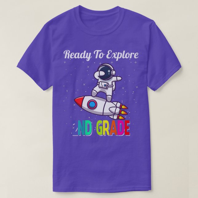 Redo till Eplore andra Klass Cute Dabbing Astronau T Shirt (Design framsida)