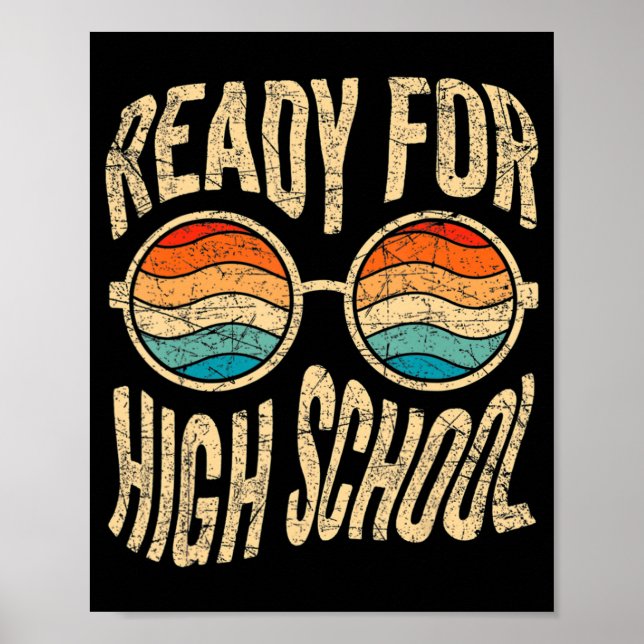 Redo till High School Back to school Freshman High Poster (Framsidan)